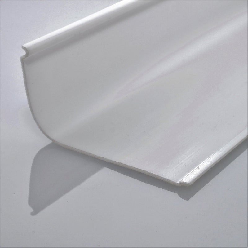 BEAM Lighting Plastics Your Diffuser Source Beam Lighting Under Cabinet Light Cover Replacement | White Ribbed Acrylic Diffuser (Curved, 24") - Image 3